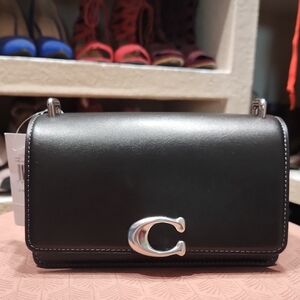 Black Leather Shoulder Bag
